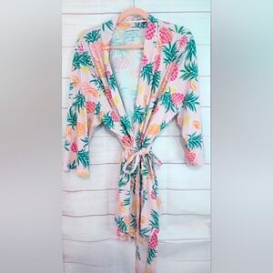 Guc Old Navy Tropical Print Kimono Robe 2X